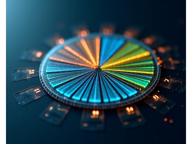 Sophisticated asset allocation pie chart showing diverse investments.
